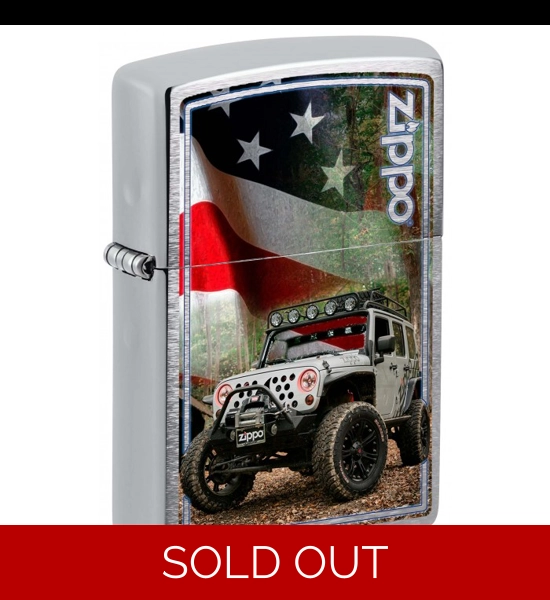 Jeep W/Flag Zippo